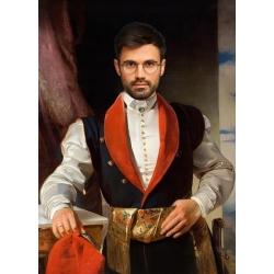 Portret Szlachcica z TWOIM zdjęciem obraz 50x70